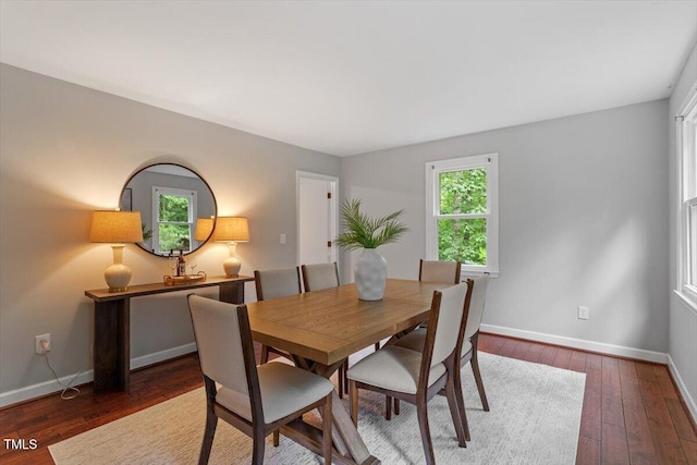 3418 Carriage Trl, Hillsborough, NC 27278 - dining room featuring wood-type flooring and baseboards