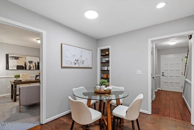 3418 Carriage Trl, Hillsborough, NC 27278 - dining space featuring wood finished floors and baseboards