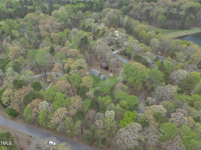 3418 Carriage Trl, Hillsborough, NC 27278 - aerial view of property and surrounding area featuring a large body of water and a heavily wooded area