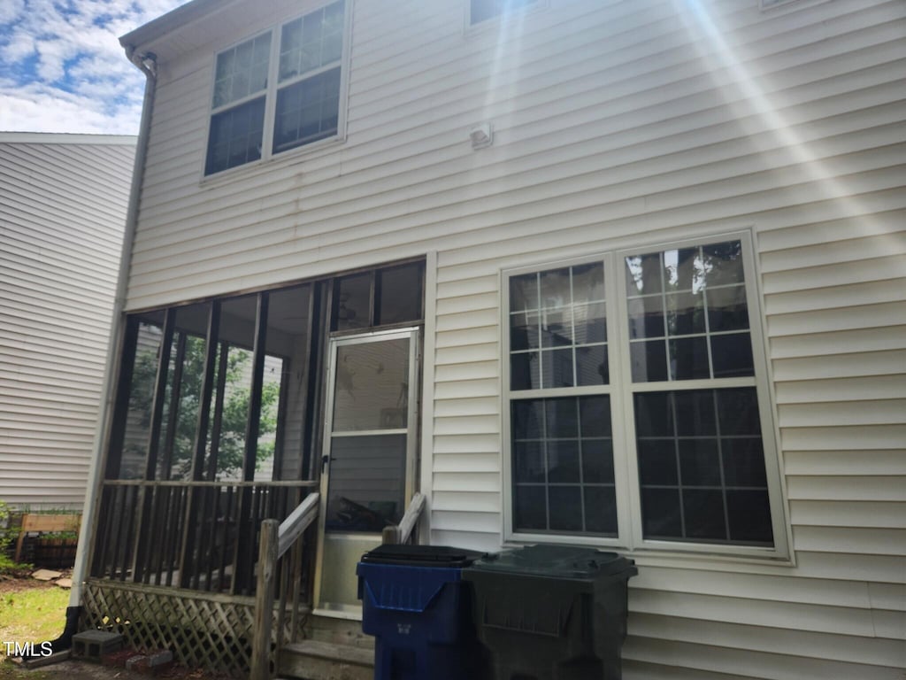 view of back of property