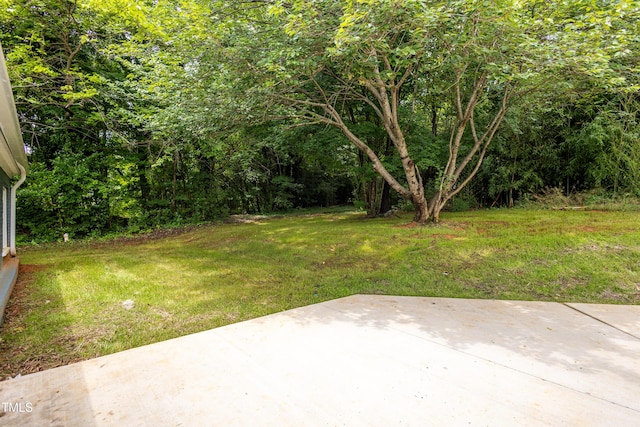 1917 Tucker St, Burlington, NC 27215 - view of grassy yard featuring a patio