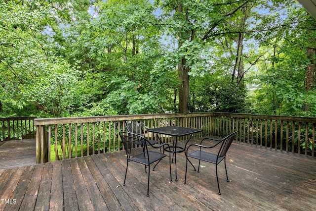 224 Crawford Rd, Hillsborough, NC 27278 - wooden deck with outdoor dining area