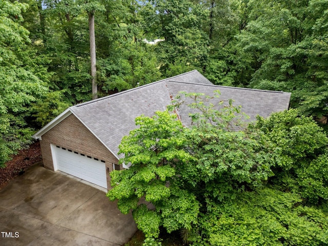224 Crawford Rd, Hillsborough, NC 27278 - view of subject property featuring a heavily wooded area