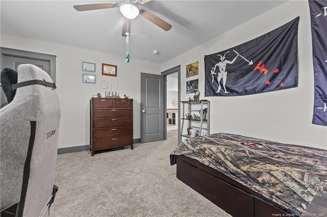 2677 Cypress Lakes Rd, Hope Mills, NC 28348 - bedroom with carpet, ceiling fan, and baseboards