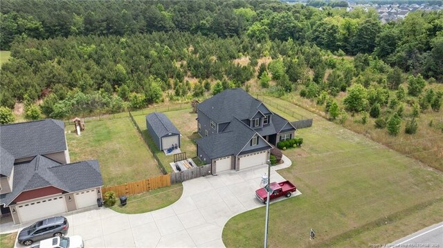2677 Cypress Lakes Rd, Hope Mills, NC 28348 - aerial view of a heavily wooded area