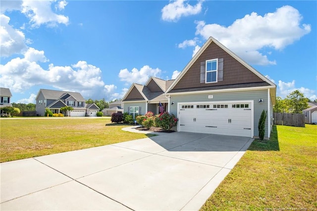 craftsman-style home featuring driveway and a garage