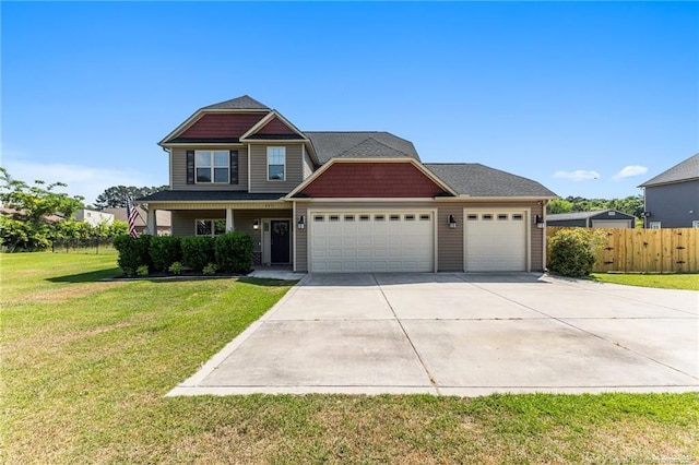 craftsman house featuring an attached garage and concrete driveway