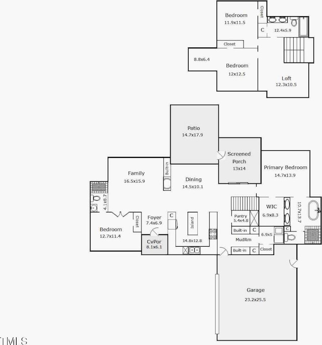 1115 Trailwood Dr, Raleigh, NC 27606 - home floor plan