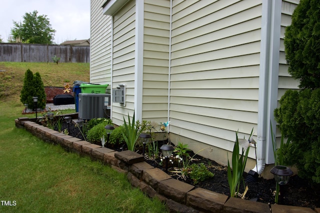 view of home's exterior featuring central AC