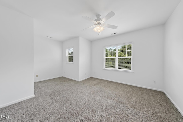 1720 Laurel Park Pl, Cary, NC 27511 - spare room with carpet, baseboards, and ceiling fan