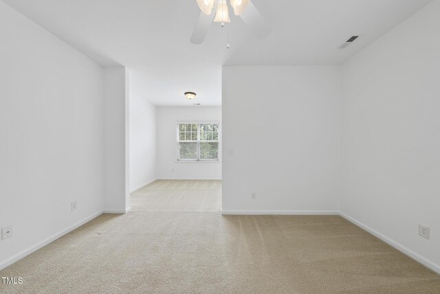 1720 Laurel Park Pl, Cary, NC 27511 - spare room with ceiling fan, carpet floors, and baseboards