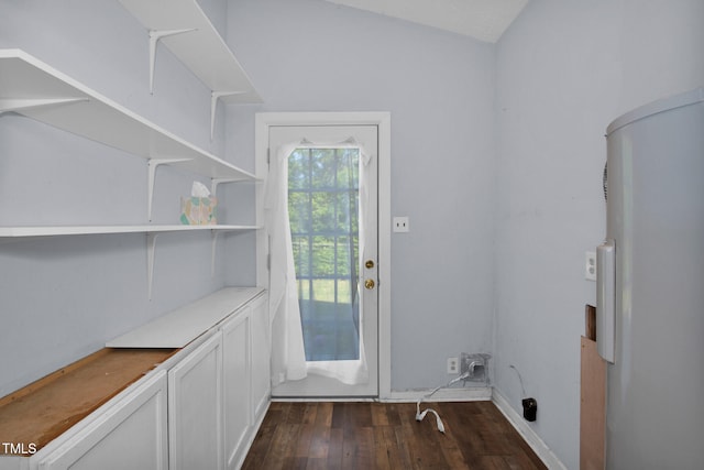 5830 Mcdougal Dr, Fayetteville, NC 28304 - entryway featuring dark wood-style floors