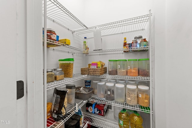 view of storage area