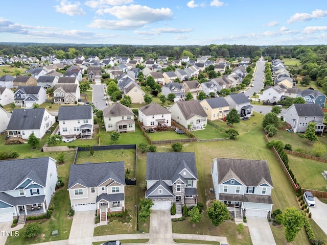 aerial perspective of suburban area