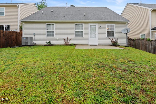 3108 Forrestal Dr, Durham, NC 27703 - back of house with a patio and central air condition unit