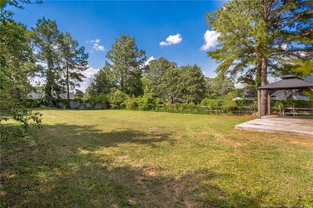 551 Hobson Rd, Raeford, NC 28376 - view of grassy yard featuring a gazebo