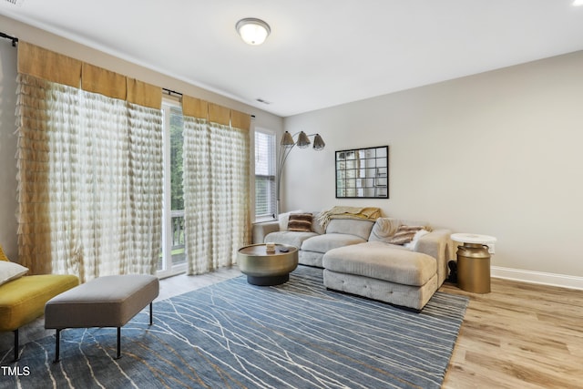 127 Manordale Dr, Chapel Hill, NC 27517 - living room with wood finished floors and baseboards