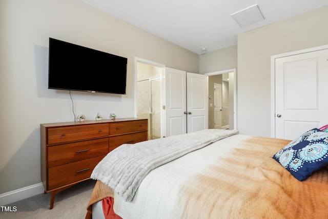 127 Manordale Dr, Chapel Hill, NC 27517 - carpeted bedroom featuring baseboards and ensuite bathroom