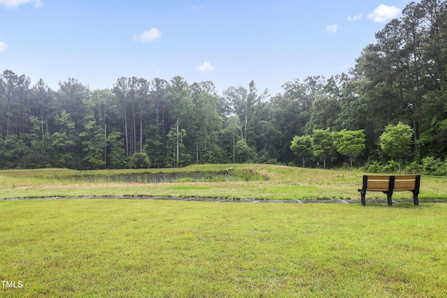 127 Manordale Dr, Chapel Hill, NC 27517 - view of green lawn featuring a wooded view