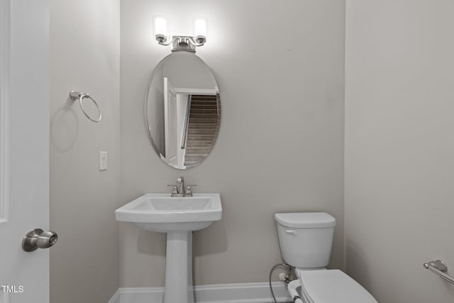 986 Gateway Commons Cir, Wake Forest, NC 27587 - half bathroom featuring toilet and baseboards