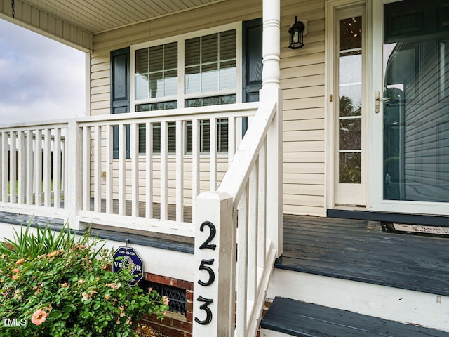 253 Middle Landing Dr, Smithfield, NC 27577 - deck featuring covered porch