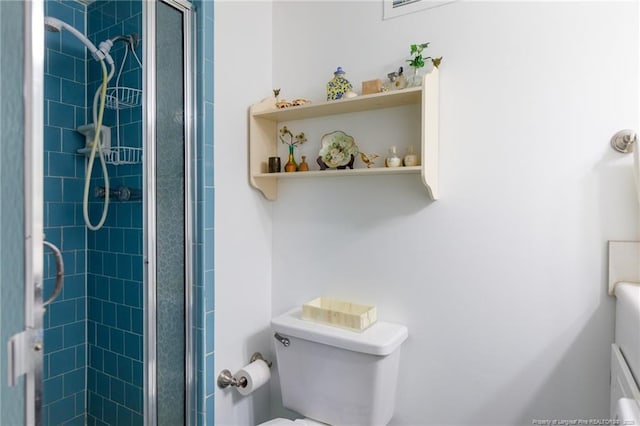 1100 Clarendon St Unit 501, Fayetteville, NC 28305 - bathroom featuring a shower stall and toilet