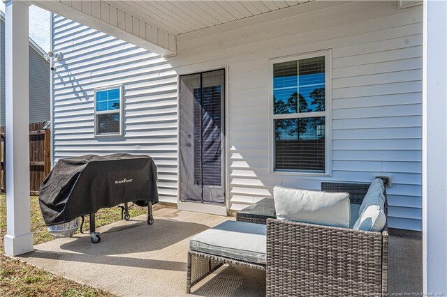 527 Weston Woods St, Raeford, NC 28376 - view of patio / terrace with area for grilling