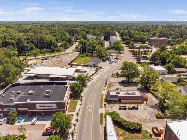 421 Wait Ave Unit 100, Wake Forest, NC 27587 - drone / aerial view of a heavily wooded area