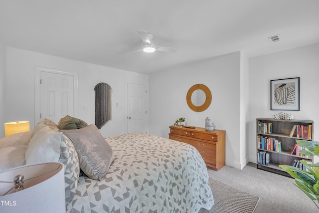 608 Cross Timbers Dr, Durham, NC 27713 - carpeted bedroom featuring ceiling fan and baseboards