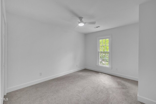608 Cross Timbers Dr, Durham, NC 27713 - spare room with ceiling fan, baseboards, and carpet