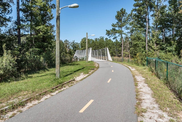 608 Cross Timbers Dr, Durham, NC 27713 - view of road with street lights