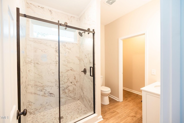6 First St, Franklinton, NC 27525 - full bathroom with toilet, a stall shower, and vanity