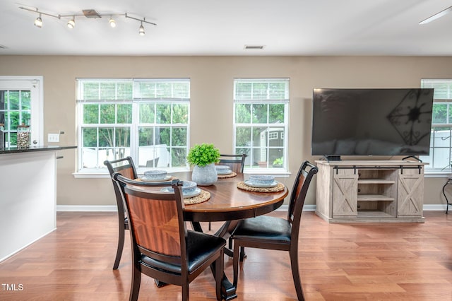 313 Weeping Willow Dr, Durham, NC 27704 - dining space featuring light wood finished floors and baseboards