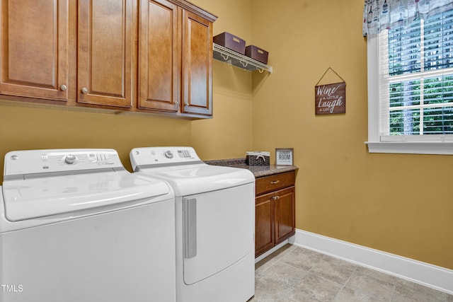 216 Colonial Ridge Dr, Pittsboro, NC 27312 - washroom featuring washing machine and clothes dryer, baseboards, and cabinet space