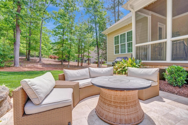 216 Colonial Ridge Dr, Pittsboro, NC 27312 - view of patio / terrace with outdoor lounge area