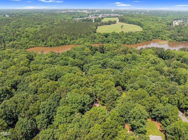 5308 Stableview Ct, Holly Springs, NC 27540 - aerial view of a heavily wooded area and a large body of water