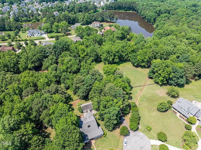 5308 Stableview Ct, Holly Springs, NC 27540 - aerial view of a nearby body of water and a forest