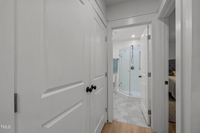 1015 Watts St, Durham, NC 27701 - hall with light wood finished floors and recessed lighting