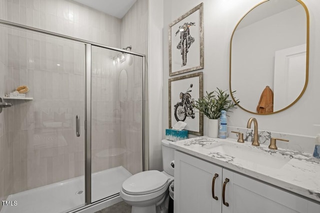 4611 Mint Leaf Ln, Raleigh, NC 27612 - full bath with vanity and a shower stall