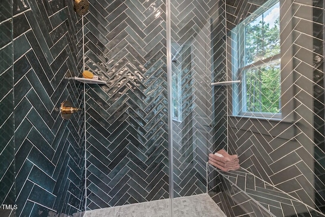 4611 Mint Leaf Ln, Raleigh, NC 27612 - bathroom with tiled shower