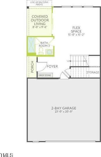 4611 Mint Leaf Ln, Raleigh, NC 27612 - view of home floor plan