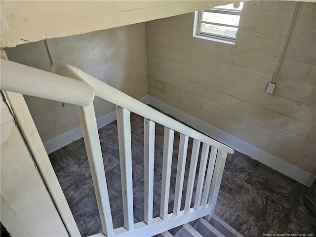 view of stairs