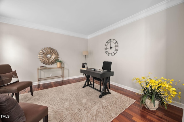 111 Gingergate Dr, Cary, NC 27519 - office space featuring crown molding and wood finished floors
