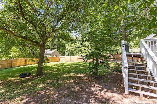 300 Fox Ridge Rd, Warsaw, NC 28398 - view of yard with stairway