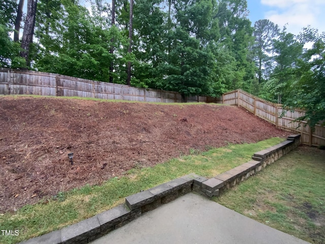 view of fenced backyard