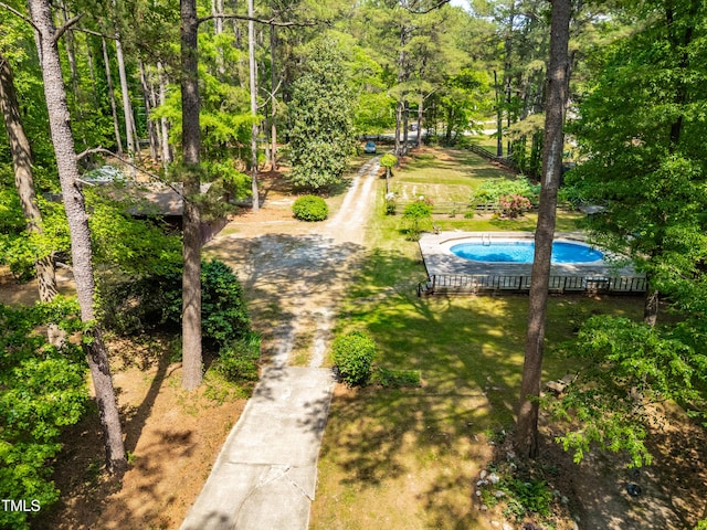 1608 New Hill Olive Chapel Rd, Apex, NC 27502 - surrounding community featuring a swimming pool and fence