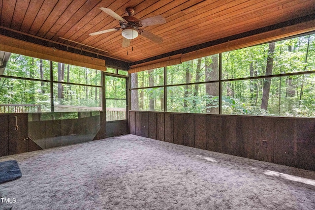 1608 New Hill Olive Chapel Rd, Apex, NC 27502 - unfurnished sunroom with ceiling fan and healthy amount of natural light