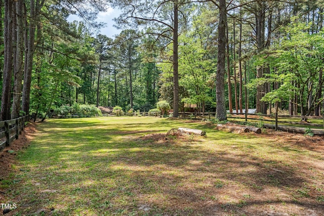 1608 New Hill Olive Chapel Rd, Apex, NC 27502 - view of yard featuring a view of trees