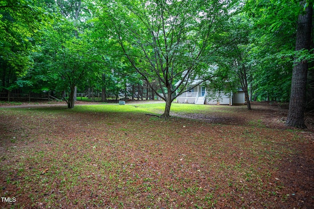129 Clark Ct, Youngsville, NC 27596 - view of yard
