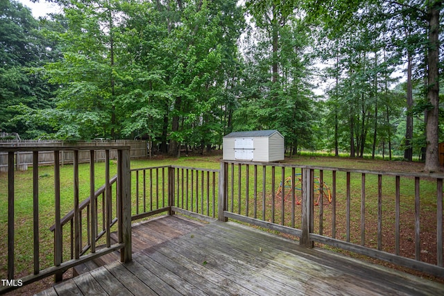 129 Clark Ct, Youngsville, NC 27596 - view of wooden deck